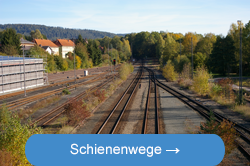 Bahnhof Meuenmarkt-Wirsberg - Ausfahrt nach Hof bzw. Bayreuth