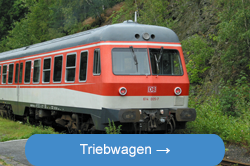 Triebwagen im Bahnhof Naila